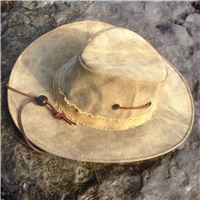 Paracord  windstrap on wide brimmed hat